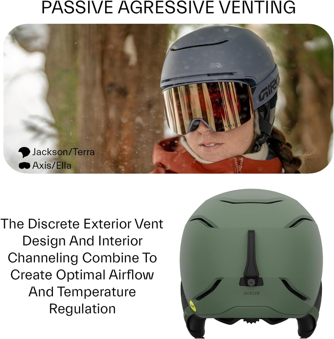 Giro Herren Jackson MIPS Ski-/Snowboardhelm M Matte Black, M Matte Black