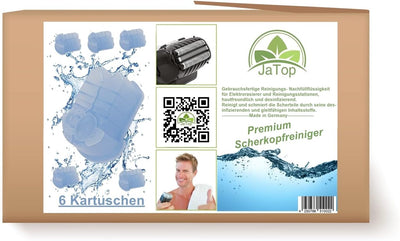 6 x 170 ml JaTop Scherkopfreiniger Kartuschen kompatibel mit Clean & Renew Reinigungskartuschen, all