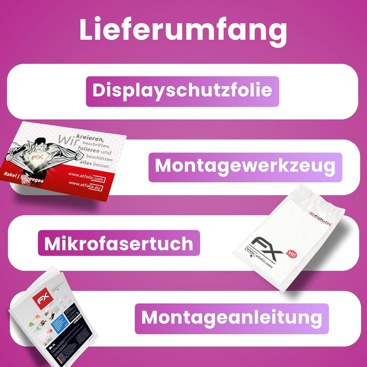 atFoliX Glasfolie kompatibel mit XP-PEN Artist 22 2. Generation Panzerfolie, 9H Hybrid-Glass FX Schu