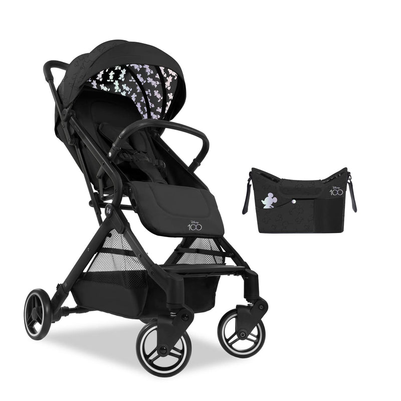 hauck Buggy Travel N Care Set 100 Jahre Disney Design mit Kinderwagenorganizer, Einhändig Klein Klap