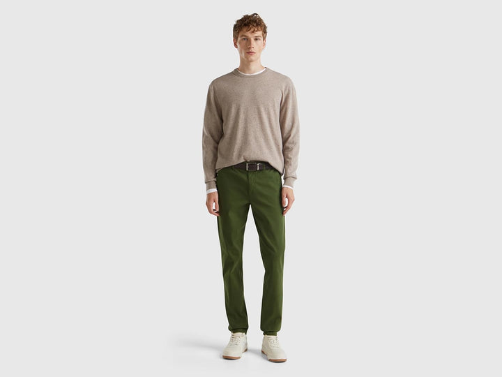 United Colors of Benetton Herren Hose 40 Grün, 40 Grün