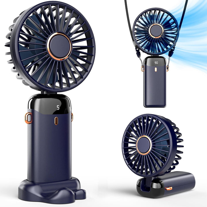 Koonie Handventilator, Tragbarer Mini Ventilator, USB Taschenventilator, 8 Stunden Batteriebetrieben