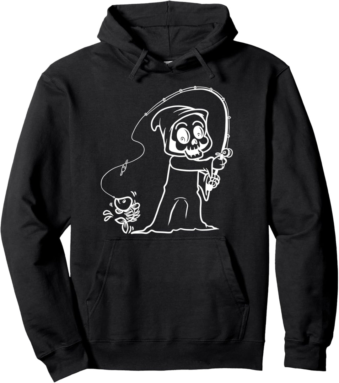Lustiger Sensenmann Angelpullover Männer Frauen Kinder Pullover Hoodie