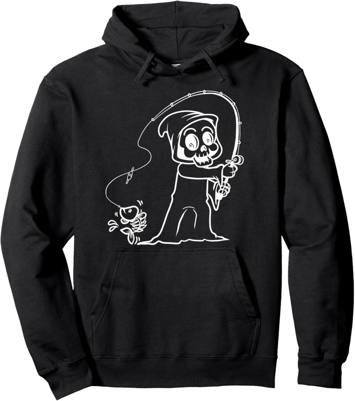 Lustiger Sensenmann Angelpullover Männer Frauen Kinder Pullover Hoodie