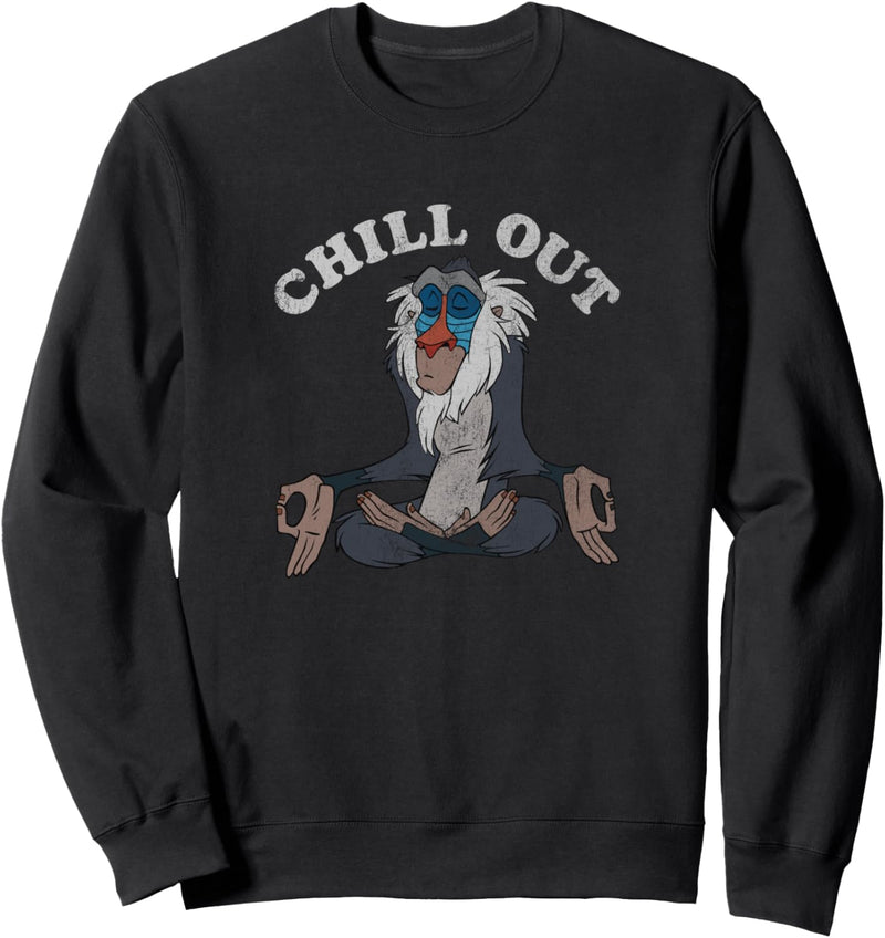 Disney The Lion King Rafiki Chill Out Seated Meditate Sweatshirt