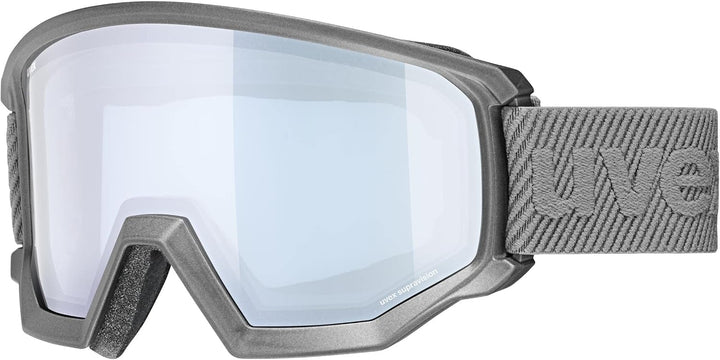 Uvex Unisex Athletic Fm Skibrille (1er Pack) Einheitsgrösse rhino mat/silver-blue, Einheitsgrösse rh