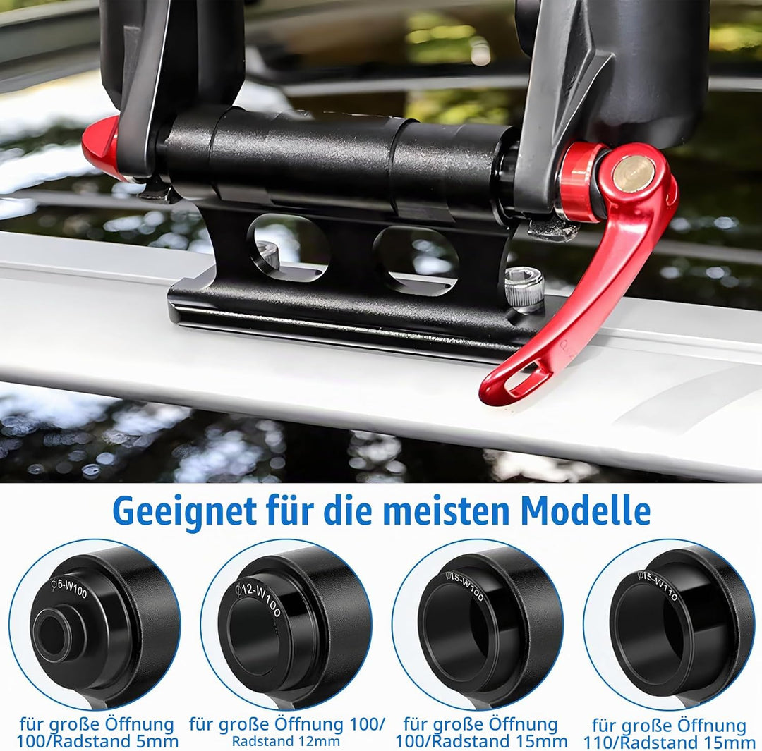 peiyee 2 Stück Gabelhalterung Fahrrad, Auto Fahrrad Dachträger Gabelhalterung, Fahrrads Gabelträger