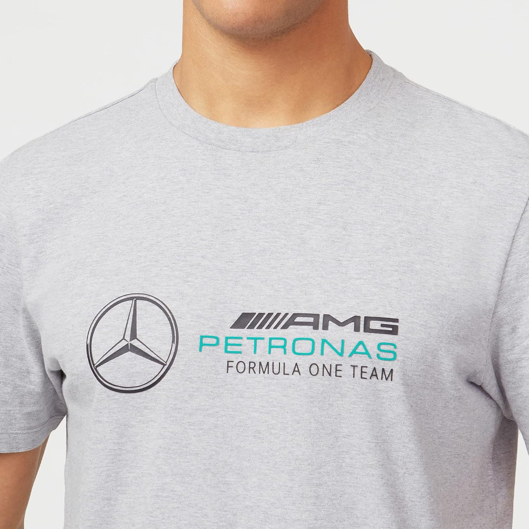 Mercedes AMG Petronas Formel 1 Team - Offizieller Formel 1 Merchandise - Grosses Logo T-Shirt S Grau