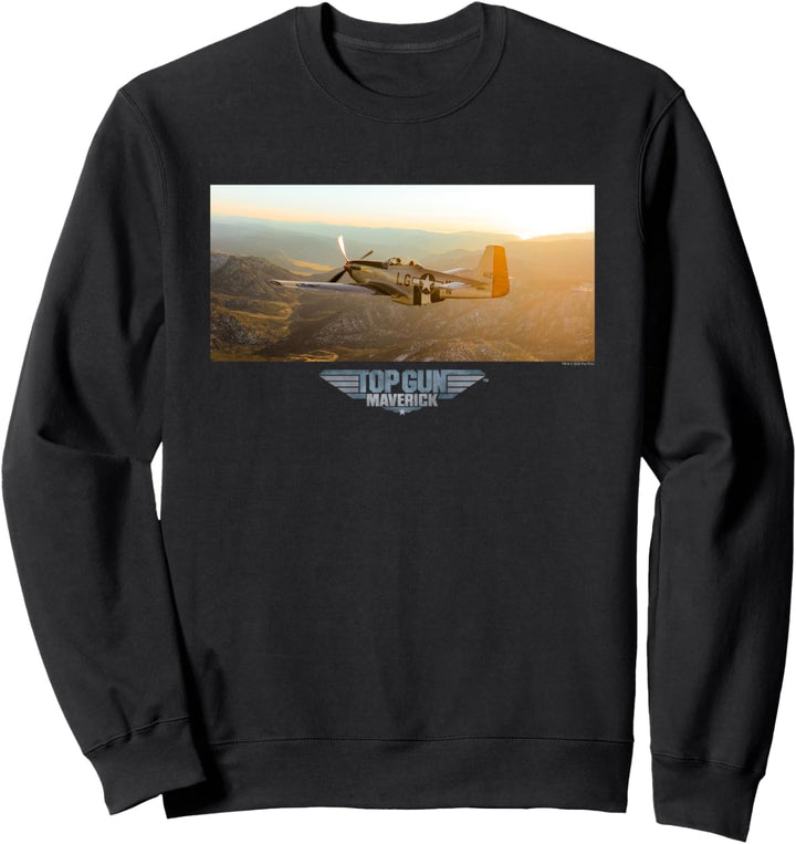 Top Gun Maverick Plane Sunset Sweatshirt