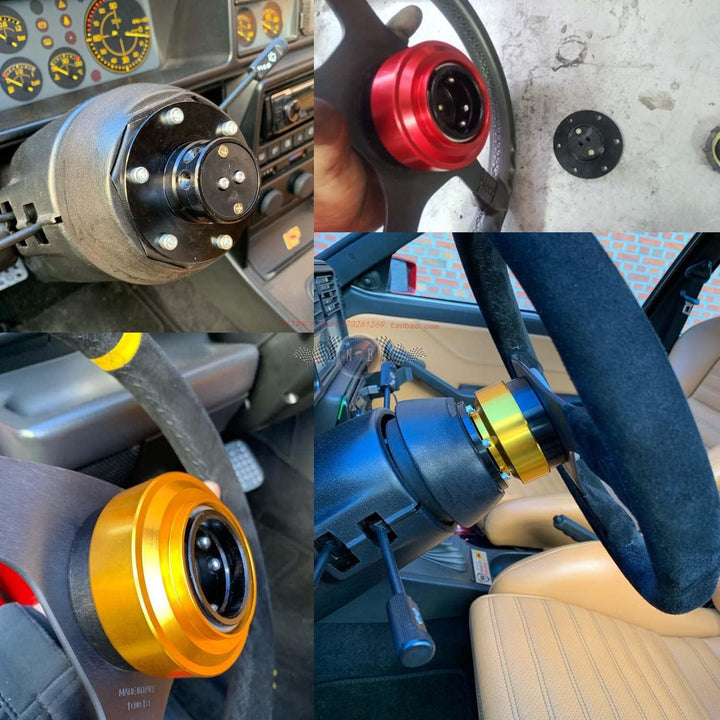 Lenkradnabenadapter, Universal 6-Loch-Schraubenkugel-Lenkrad-Schnellverschluss-Nabenadapter-Abbruchs