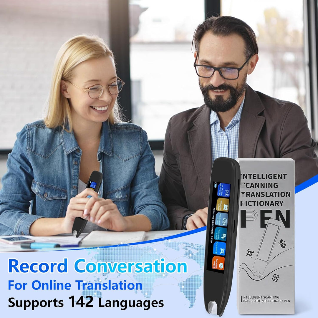Scan Übersetzer Stift, Online 142 Sprachen Scan Reader Pen Lesestift mit 3,7 Zoll Touchscreen, Echtz