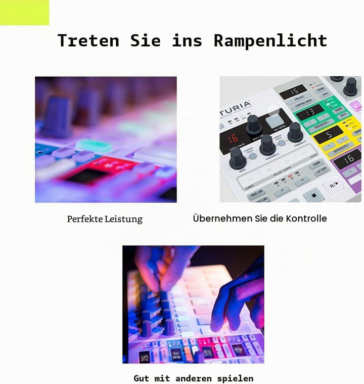 Arturia Beatstep Pro USB/MIDI/CV Controller & Sequencer mit 16 Projekten Kapazität grau, grau