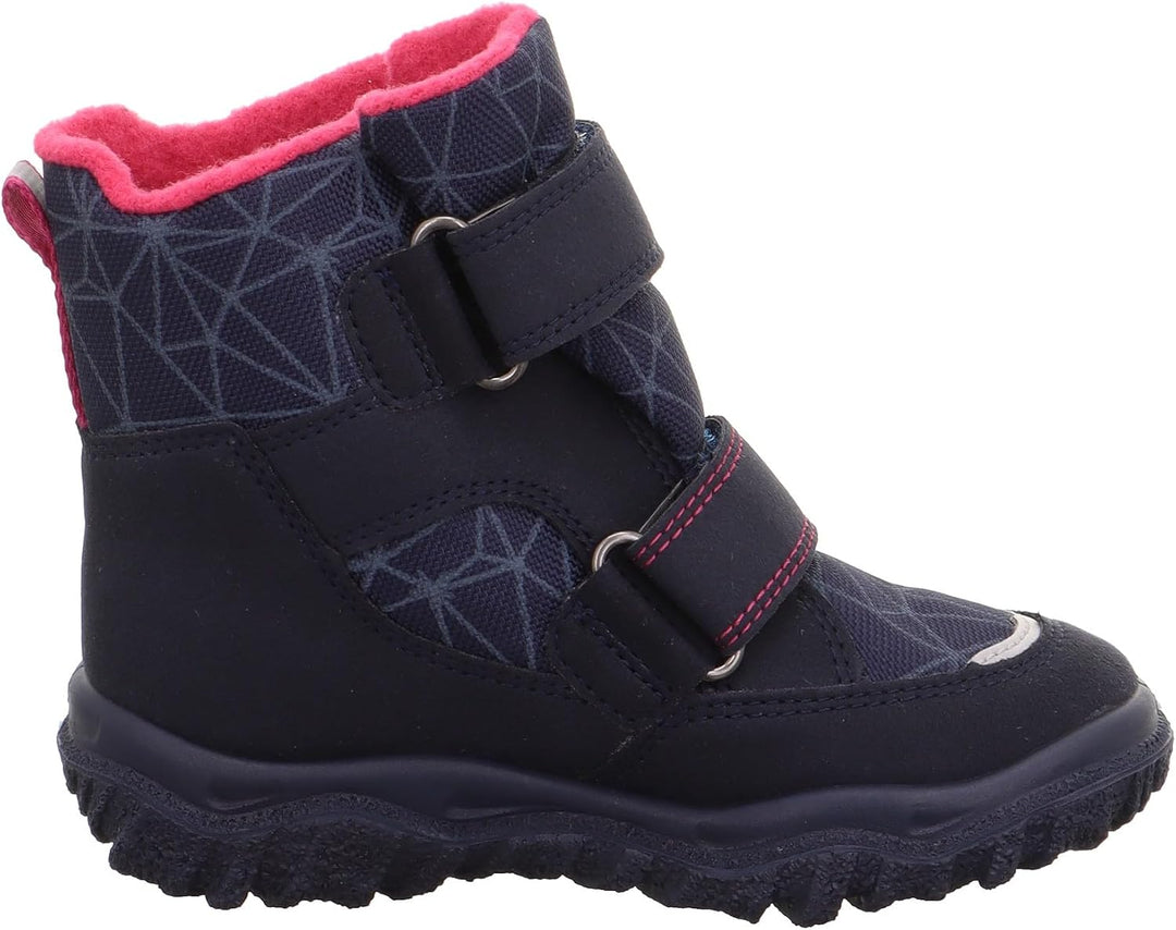 Superfit Mädchen Husky Warm Gefütterte Gore-tex Schneestiefel 26 EU Weit Blau Pink 8020, 26 EU Weit