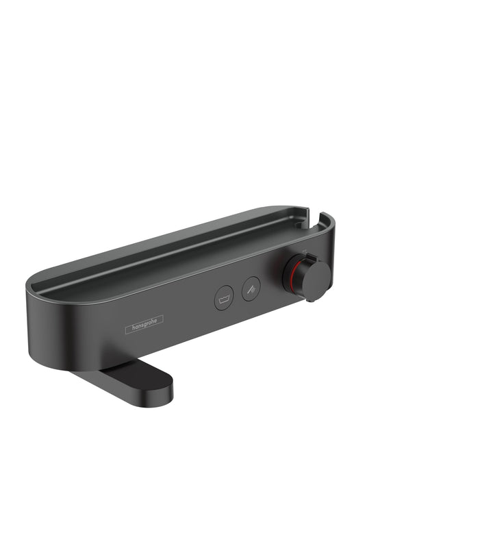 hansgrohe Wannenthermostat ShowerTablet Select, Aufputz Badarmatur für 2 Funktionen, Mattschwarz Mat
