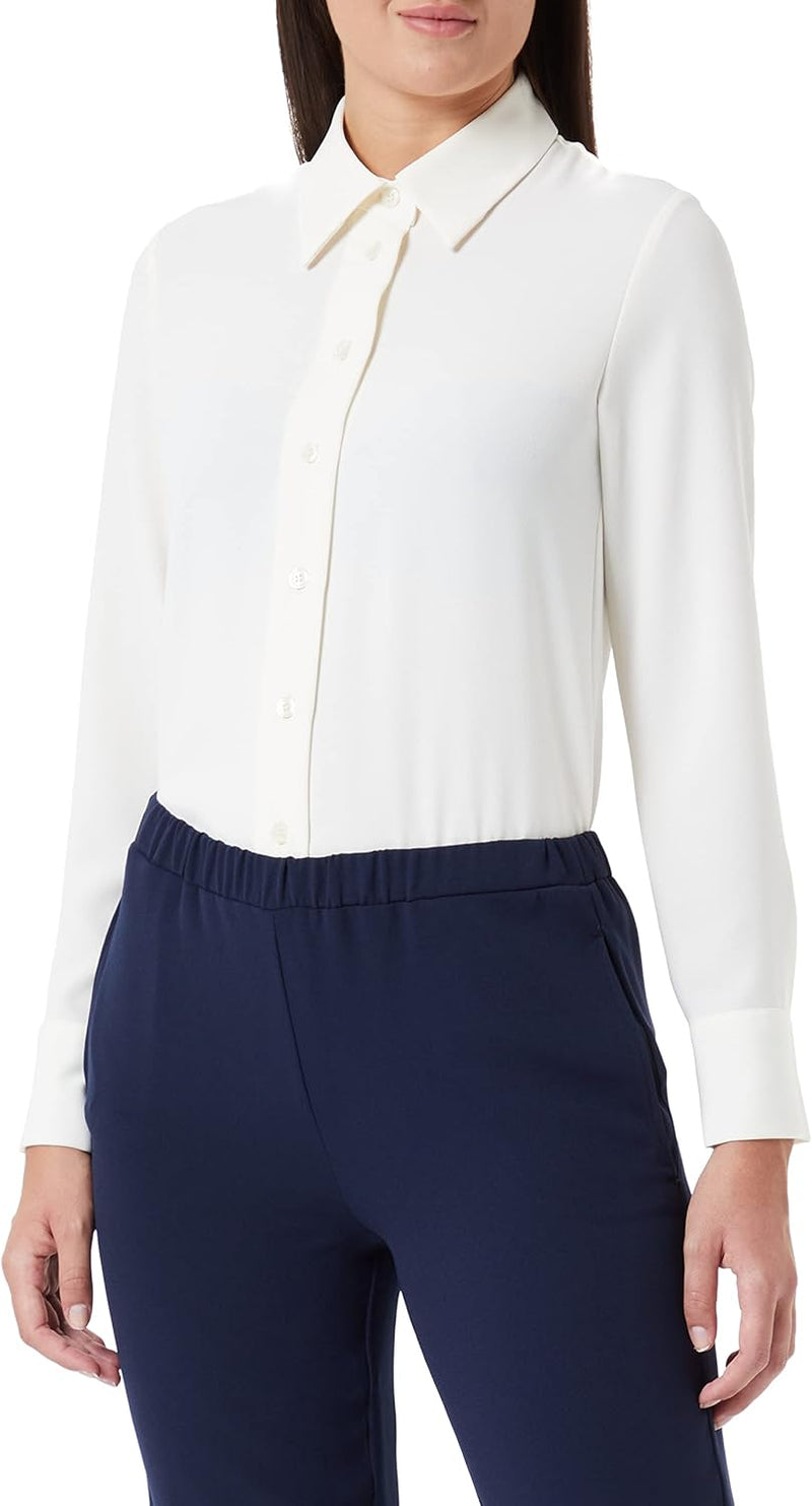 Seidensticker Damen Bluse - Fashion Bluse - Regular Fit - tailliert - Hemd Blusen Kragen - Bügelleic