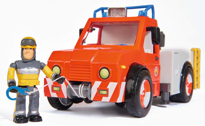 Simba 109258280 - Feuerwehrmann Sam Phoenix mit Figur und Pferd, 23cm, Mit Sam Figur und Pferd, Ausf
