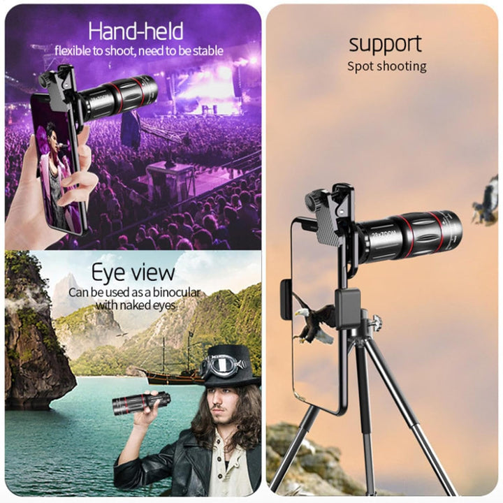 Handy-Kameraobjektiv, Handy-Kamera-Zubehör, externes Handy-Kameraobjektiv, multifunktionales Handy-K