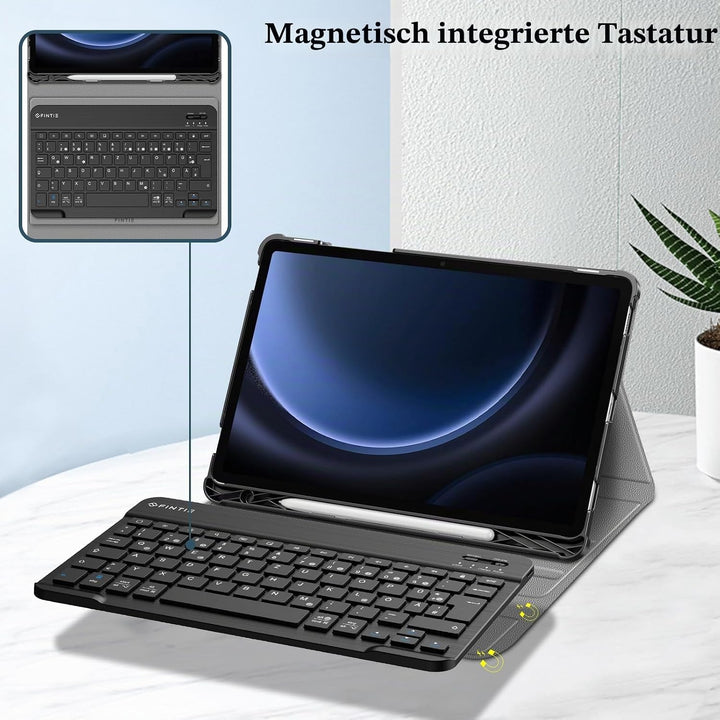 FINTIE Tastatur Hülle für Samsung Galaxy Tab S10 Lite/S10 FE/S9 FE 10.9" &amp; S9 11" Tablet, Keyboard C