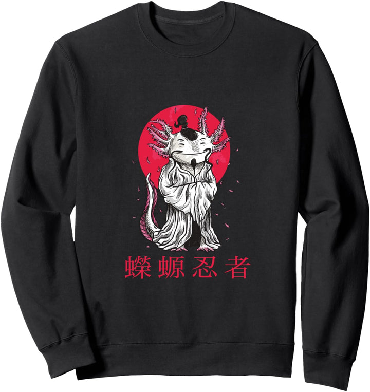 Axolotl Niedliche Tier Ästhetische Kleidung Japanischer Stil Sweatshirt