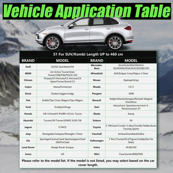 Hagelschutz Abdeckplane Auto, PKW Hagelschutzgarage, +Autosonnenblende als Geschenk, Mehrlagig verst