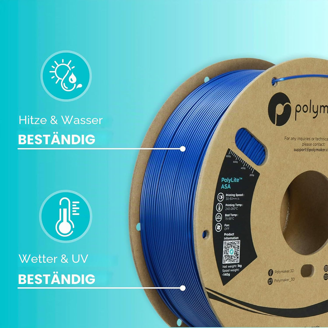 Polymaker PolyLite ASA Blue - 1.75mm - 1kg