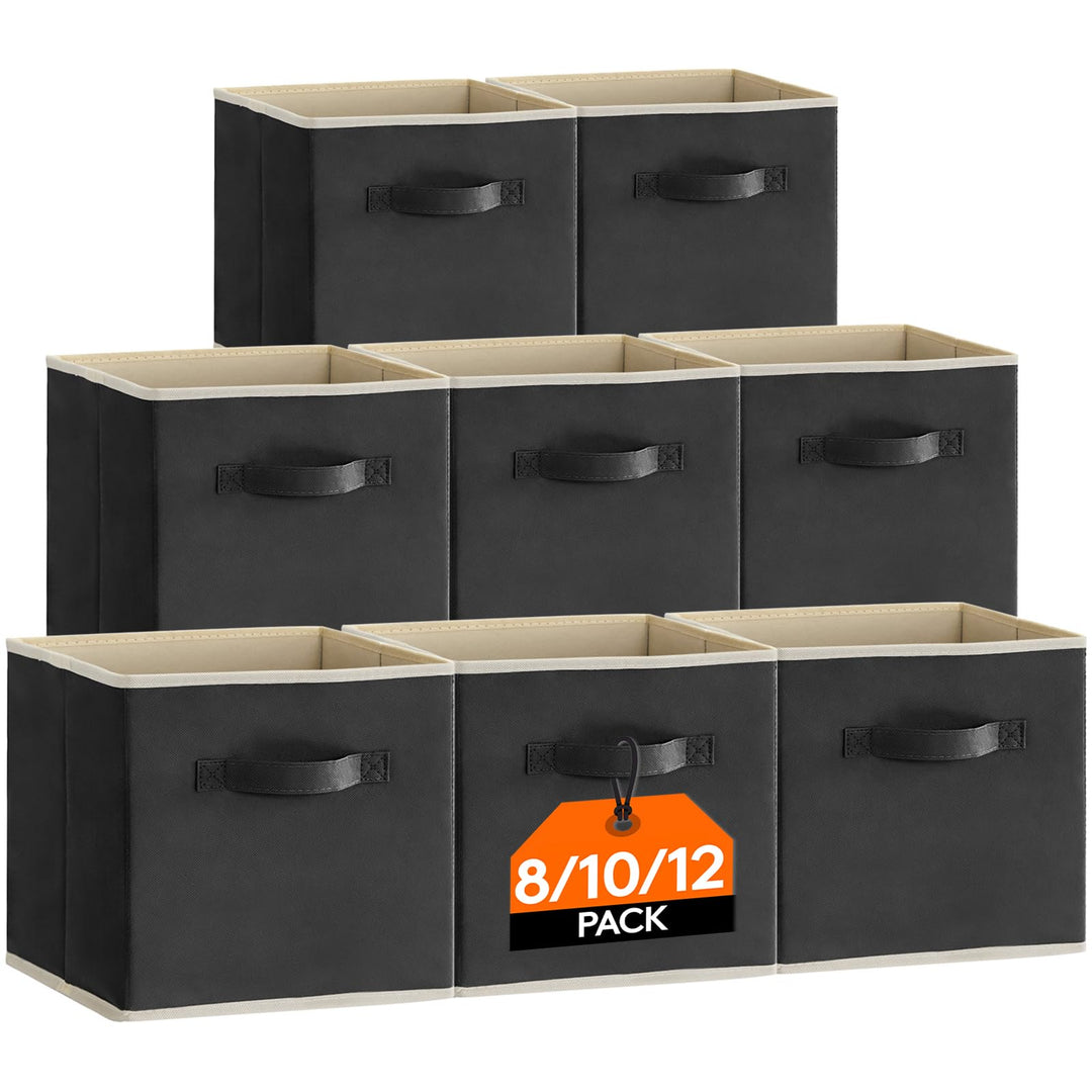 Lifewit 10 Stück Aufbewahrungsbox Stoff, Faltbare aufbewahrungsbox, 26 x 26 x 28 cm Aufbewahrung Ord