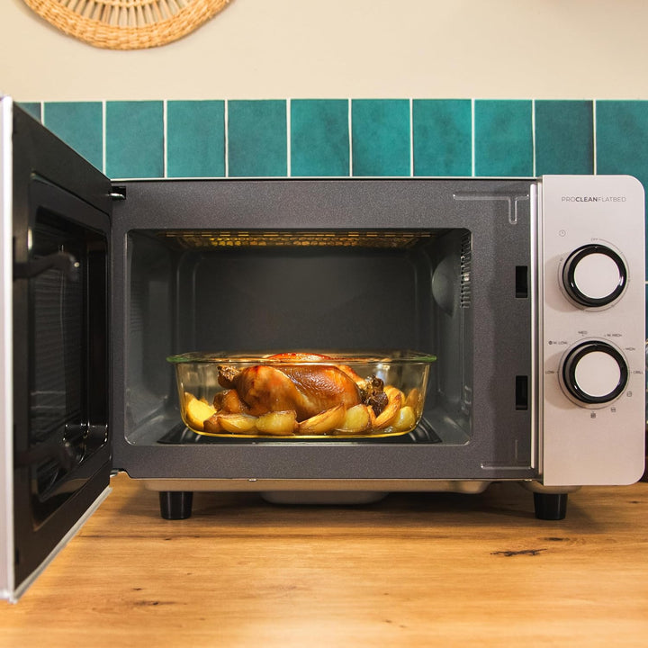 Cecotec Mikrowelle mit Grill Mikrowelle mit Grill Proclean 3160 Flatbed Mirror. 20 l, 700 W, 6 Stufe