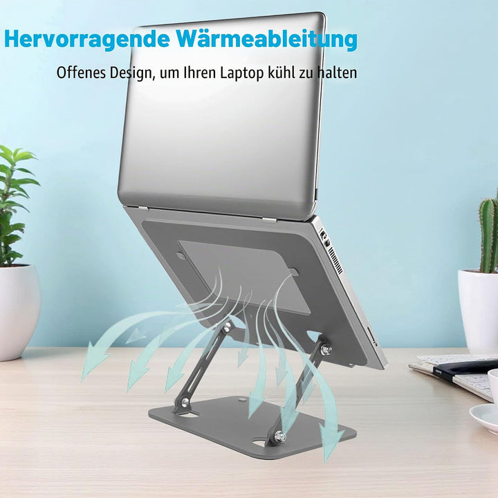 Laptop Ständer für Schreibtisch, langlebige Metallbasis, Laptop Computer Ständer für kollaboratives