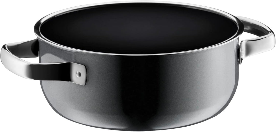 WMF Fusiontec Mineral Kochtopf klein 20cm, Glasdeckel, Bratentopf Induktion 2,4l, High-Tech Keramik,