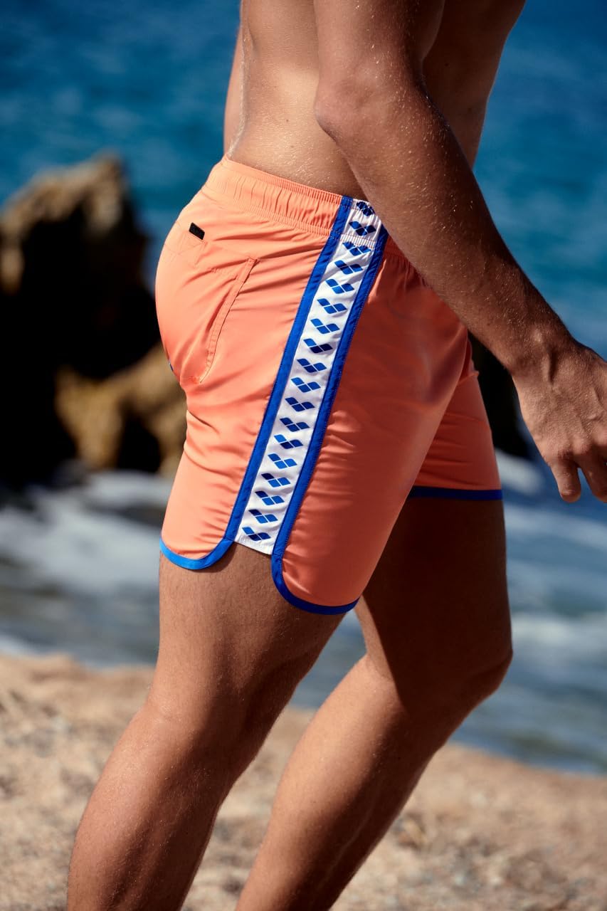 ARENA Herren M Icons Team Stripe Boxer Swim Trunks XL Nespola-royal, XL Nespola-royal