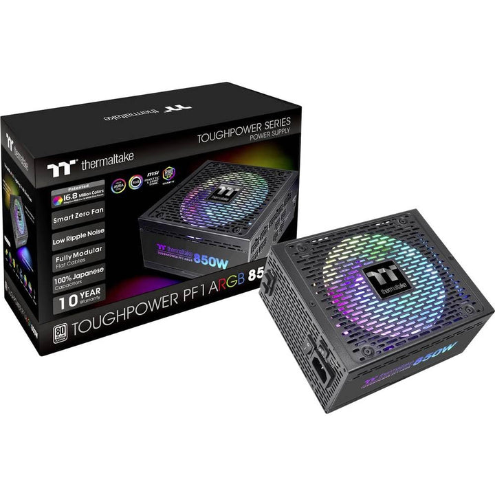 Thermaltake Toughpower PF1 850W ARGB | PC-ATX-Netzteil | 80-Plus-Platinum | voll-modular | leiser 14
