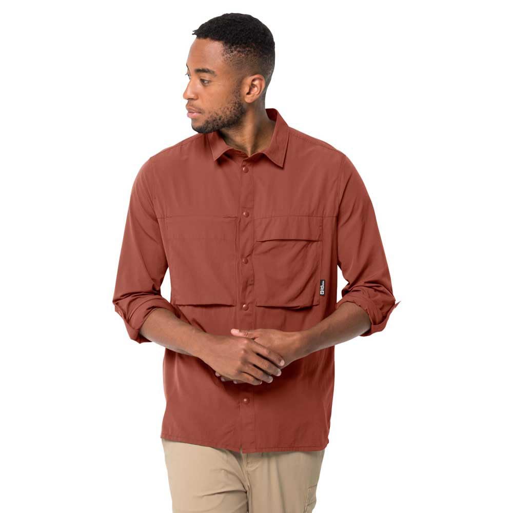 Jack Wolfskin Herren Atacama Wander-Shirt 3XL Barn Red, 3XL Barn Red