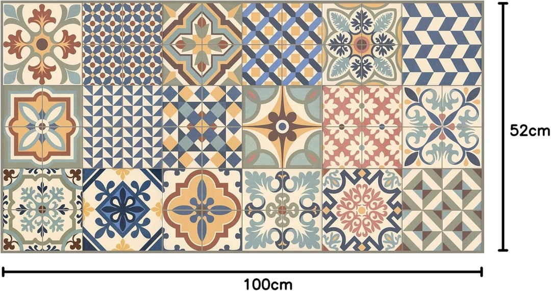 vilber, Vinylteppich, Toledo DU 01 52 X 100 x 0.22 cm Mehrfarbig-01 52 x 100 x 0.22 cm, Mehrfarbig-0