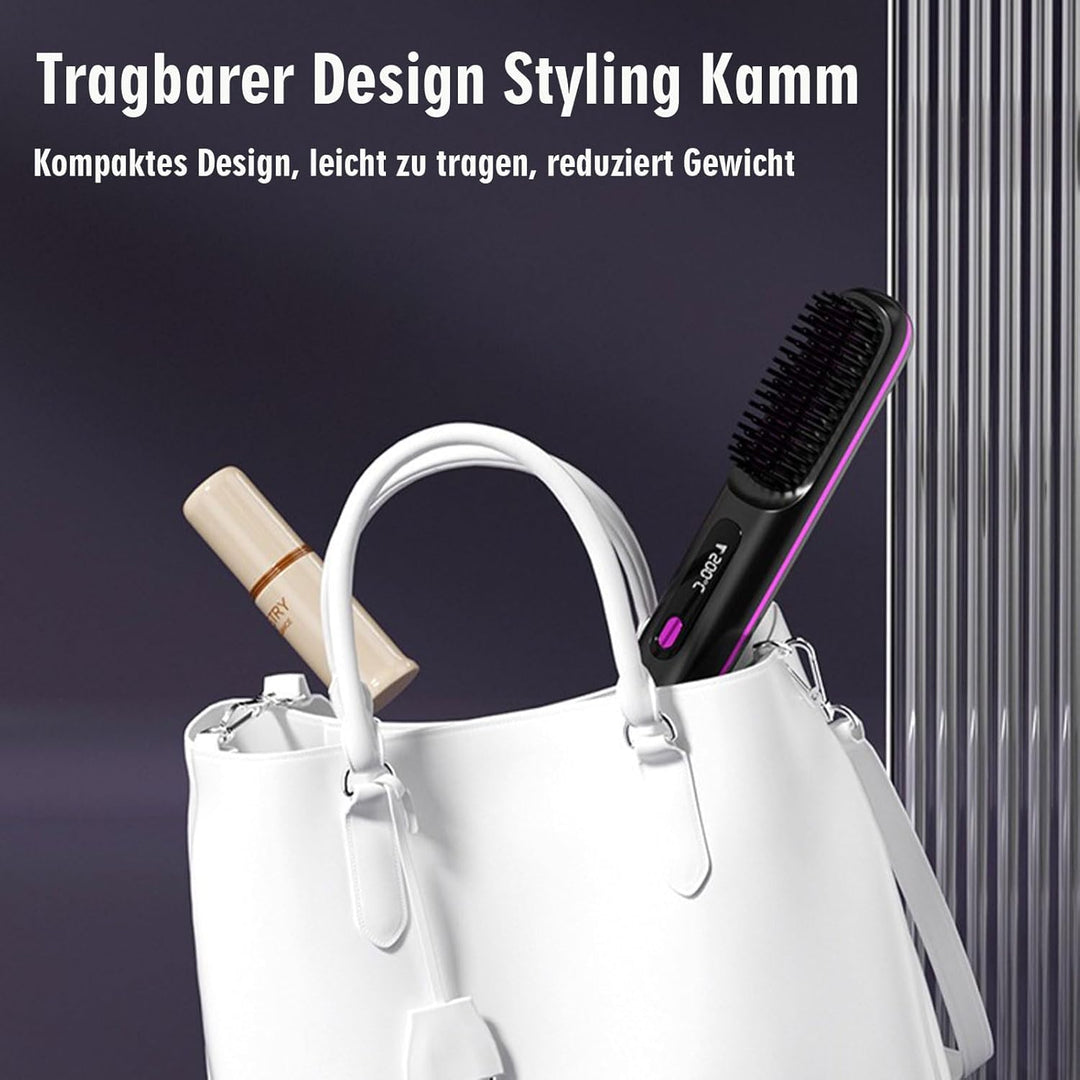 Stylingbürste Für Kurze Haare, Tragbar & Styling Bürste Haarkamm für Reisen und Täglichen Gebrauch,