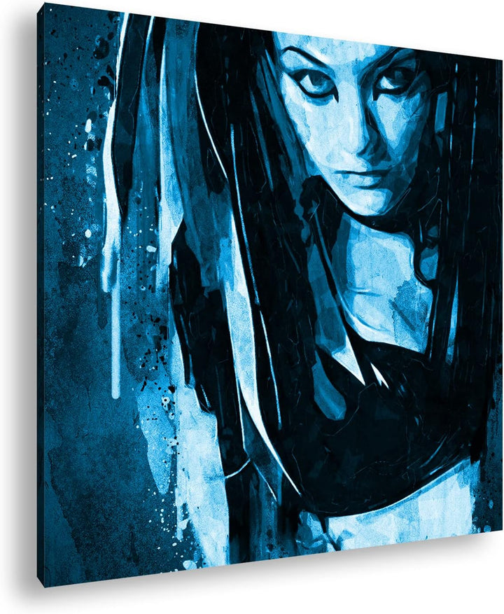 deyoli Gothic - Illustration Format: 70x70 Effekt: Zeichnung als Leinwandbild, Motiv auf Echtholzrah