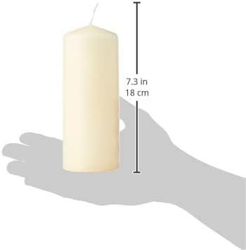 SPAAS 9er-Pack Stumpenkerze 60/150 mm, ± 45 Stunden, ohne Duft - elfenbein, Elfenbein