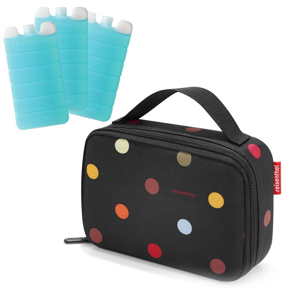 reisenthel thermocase Kühltasche Isoliertasche Plus 3X Mepal Kühlakku zum länger Kühlen dots, dots