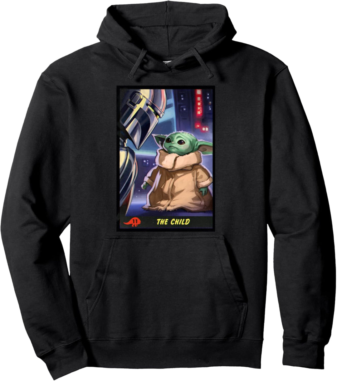 Star Wars The Mandalorian The Child Trading Card Pullover Hoodie