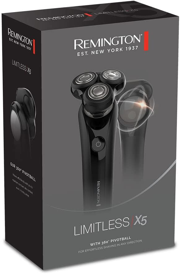 Remington Elektrischer Rasierer Herren X5 [Nass-&amp; Trocken-Rassierapparat] 360°PivotBall Drehgelenk (