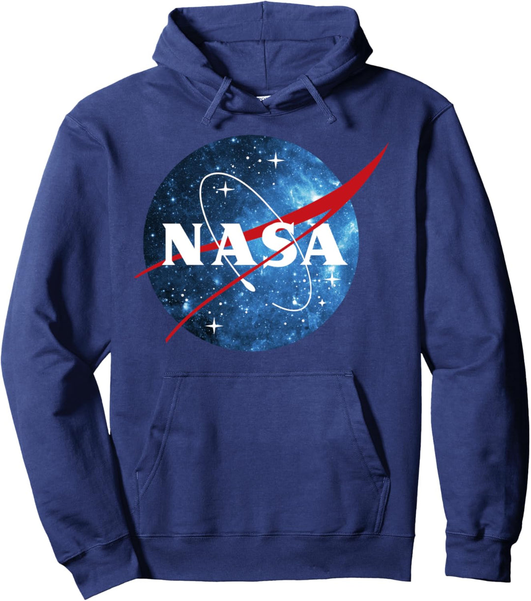 NASA Logo Classic Space Blue Pullover Hoodie