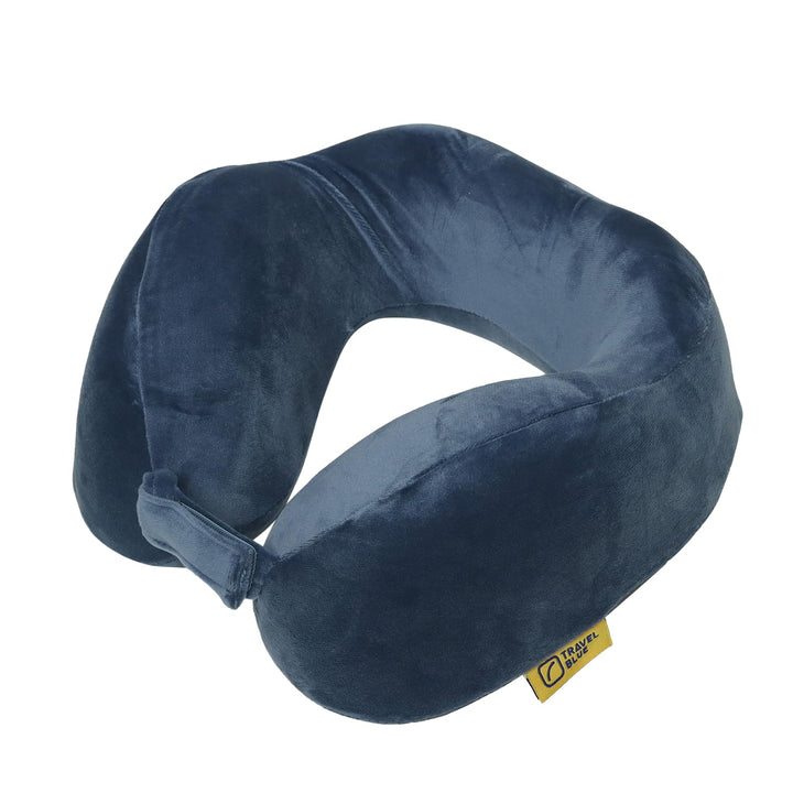 Travel Blue Reisekissen Memory Foam - Ergonomisches, Leichtes Nackenkissen für Flugzeug, Auto, Büro