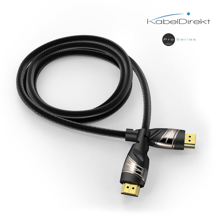 KabelDirekt – 4K HDMI Kabel – in Deutschland entwickelt – 10m (High Speed HDMI mit Ethernet, 4K Ultr