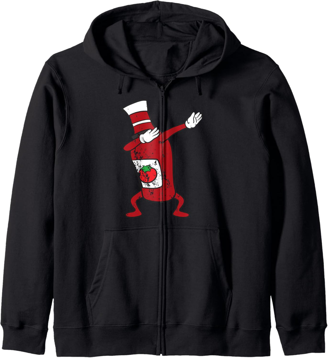 Retro Vintage Grunge Style Tanz Tänzer Dabbing Dab Ketchup Kapuzenjacke