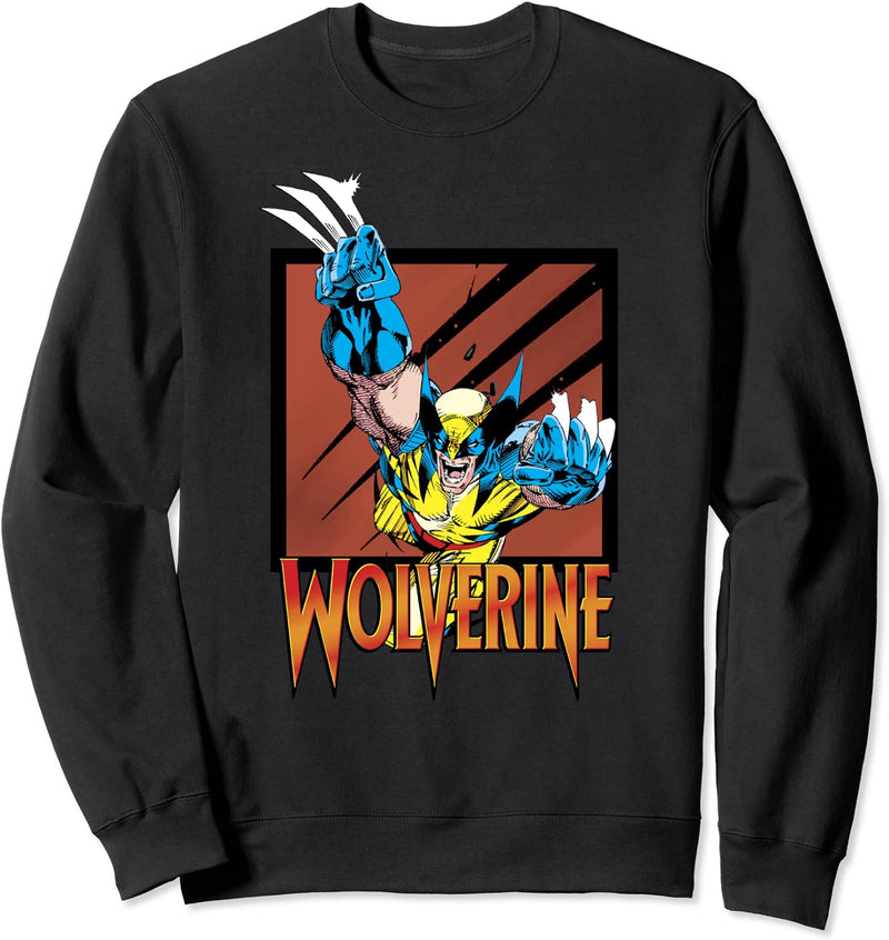 Marvel X-Men Wolverine Leaping Portrait Sweatshirt