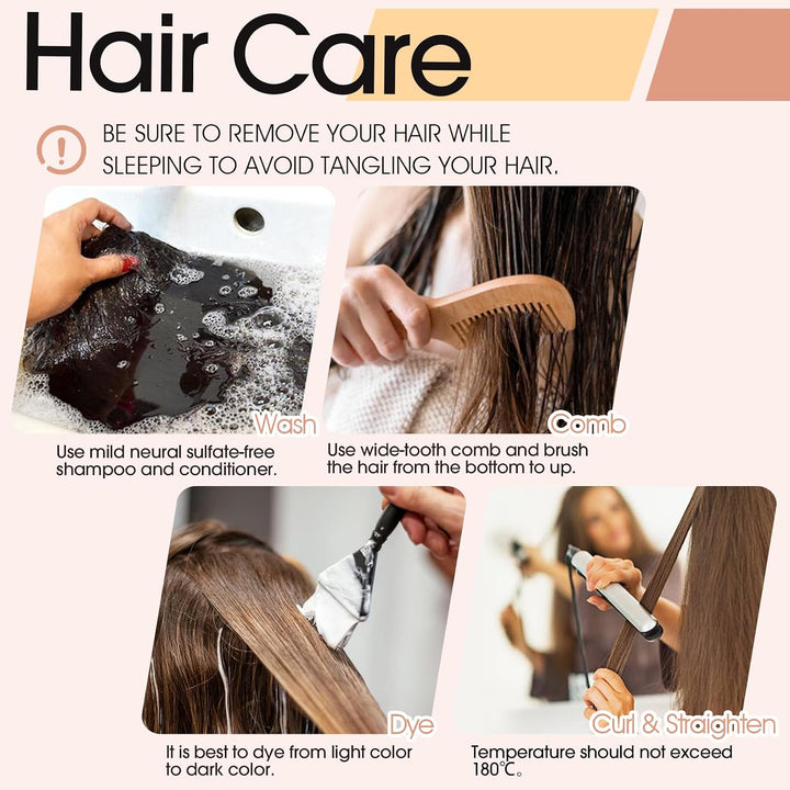S-noilite Clip In Extensions Echthaar Schwarz Real human hair 1 pieces 5 clips Haarverlängerungen au