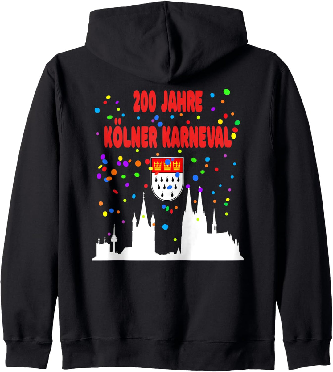 200 Jahre Karneval, Alaaf, Kostüm, Partygeschenk, Kölner Kapuzenjacke