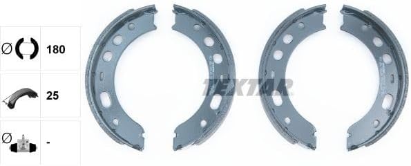 TEXTAR Bremsbacken Satz für PORSCHE 964 993 996 997 924 928 944 BOXSTER CAYMAN