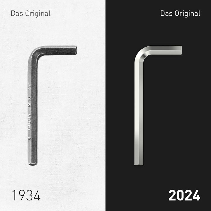 INBUS® 74711 Winkelschraubendreher Set 11tlg, 1.27 – 8mm, mit Kugelkopf — Made in Germany