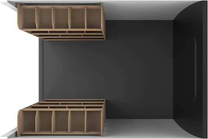 Vanify - Kompatibel mit Volkswagen Transporter T5 T6 L1 2003+ Fahrzeugeinrichtung Fahrzeugregale, do