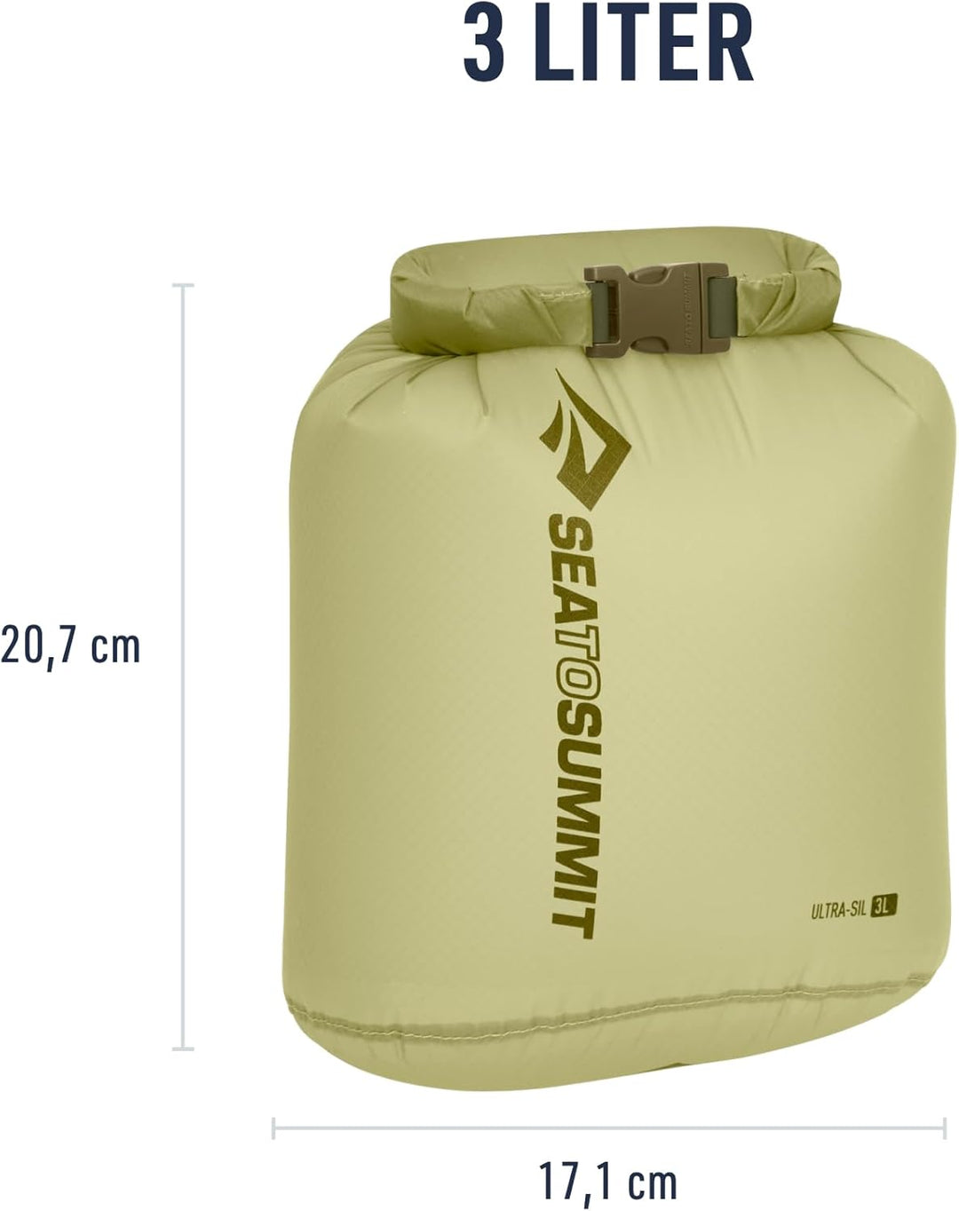 Sea to Summit - Ultra-SIL Dry Bag XS 3L - wasserdichte Aufbewahrung - Rollverschluss &amp; Patentierte F